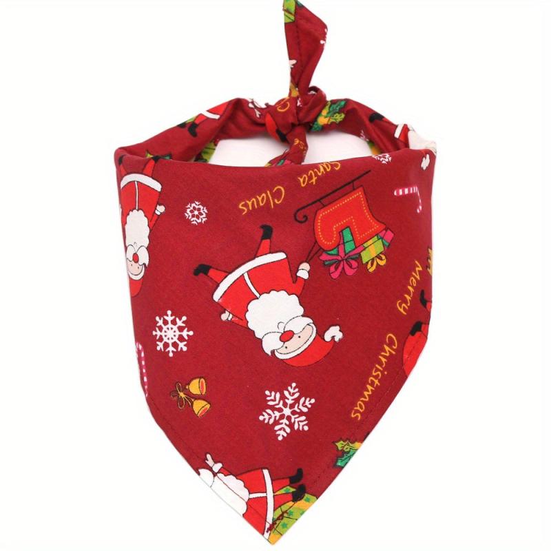 Christmas Halloween Pet Triangle Scarf for Festive Party