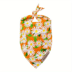 Flower Pet Triangle Towel for Dogs and Cats