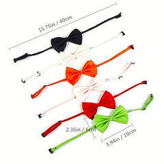 12pcs Adjustable Dog Bow Ties for Stylish Pet Grooming