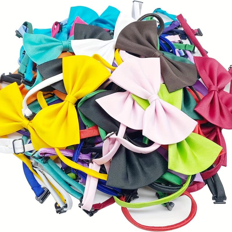 12pcs Adjustable Dog Bow Ties for Stylish Pet Grooming