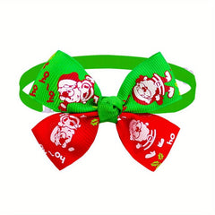 Christmas Dog Bowtie Collar Stylish Pet Neckwear for Dogs and Cats