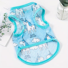 Cute Printed Puppy Vest T Shirt for Small & Medium Dogs