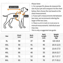 Large Dog Winter Coat Reflective Cotton-padded Pet Clothing for Cold Weather