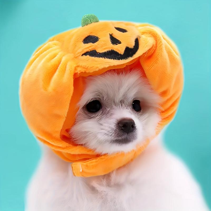 Pumpkin Shaped Cat Hat Warm Pet Costume For Dog & Cat