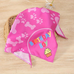 Birthday Pet Triangle Towel - Stylish and Practical Dog Accessory