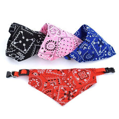 1pc Pet Saliva Towel Printed Dog Cat Collar