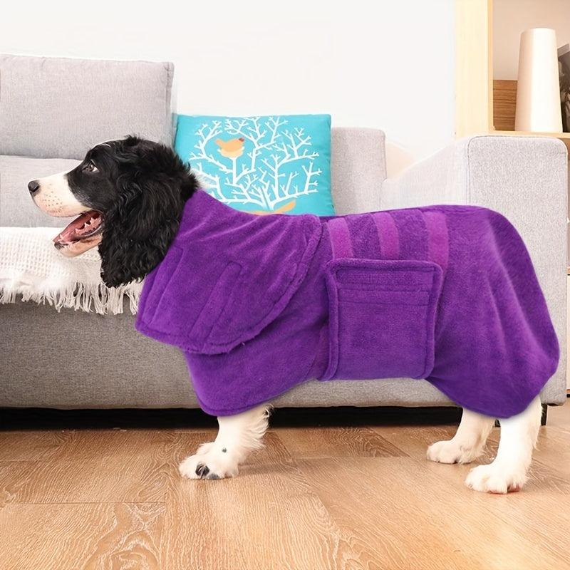 Pet Bathrobe Dog Drying Coat Quick drying Puppy Bag Absorbent Pet Bath Robe Towe