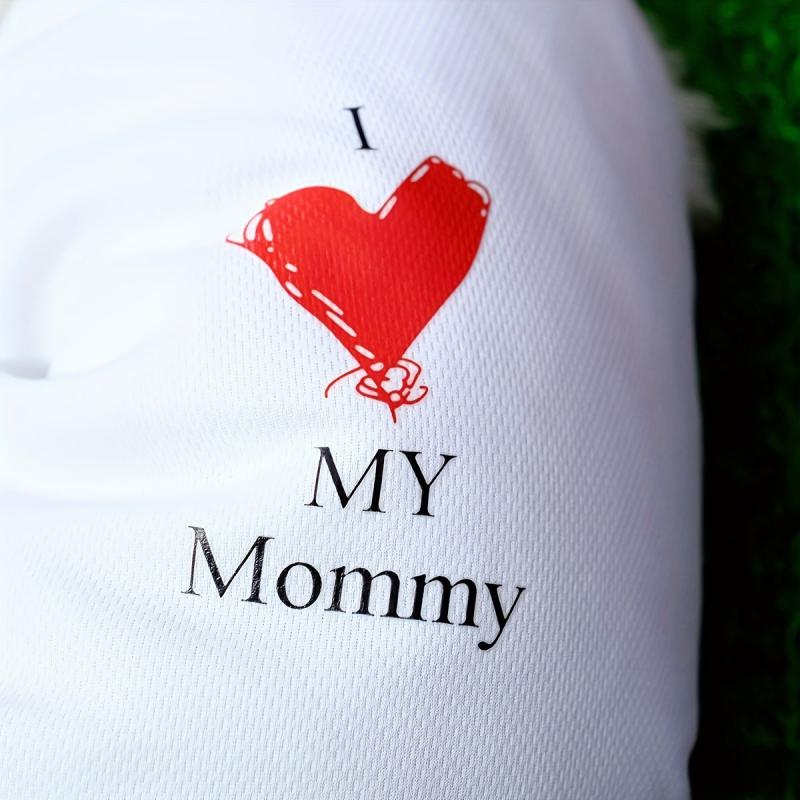 Breathable Love Mom Print Dog Vest Summer Pet T Shirt