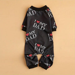 Summer Pet Clothes Dog Jumpsuit Cat Pajamas For Small Medium Large Dog