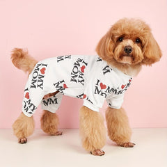 Summer Pet Clothes Dog Jumpsuit Cat Pajamas For Small Medium Large Dog