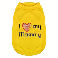 Breathable Yellow Dog Vest for Small, Medium, Large Dogs