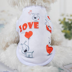 Letter Printed Dog Vest for Summer - Pet Costume for Dogs and Cats