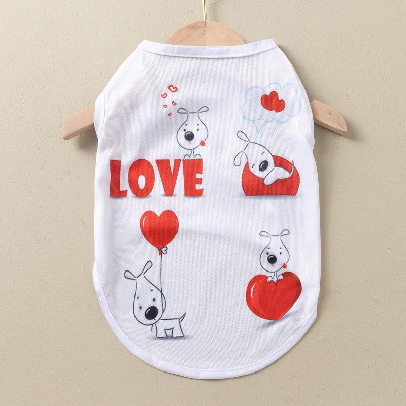 Letter Printed Dog Vest for Summer - Pet Costume for Dogs and Cats