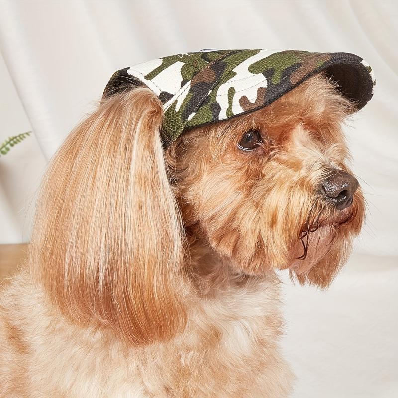 Stylish Camo Baseball Cap for Your Dog