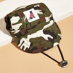 Stylish Camo Baseball Cap for Your Dog