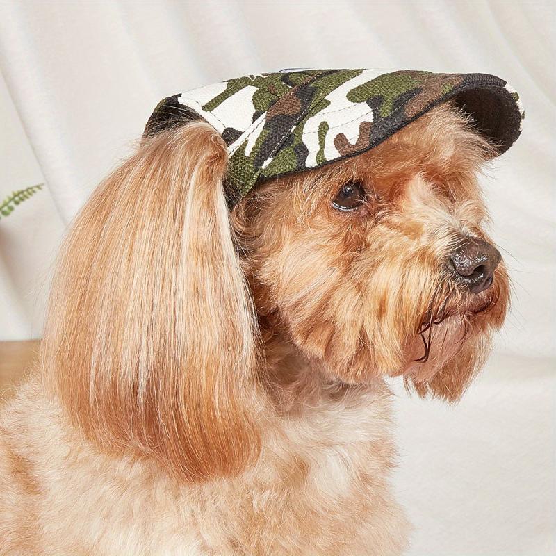 Stylish Camo Baseball Cap for Your Dog