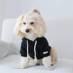 Lined Pet Hooded Sweatshirt Drawstring Dog Hoodie
