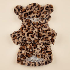 Leopard Pet Hoodie for Small & Medium Dogs