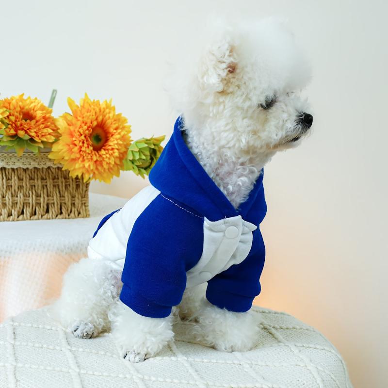 Block Pet Hoodie For Autumn Winter Dog Warm Clothes