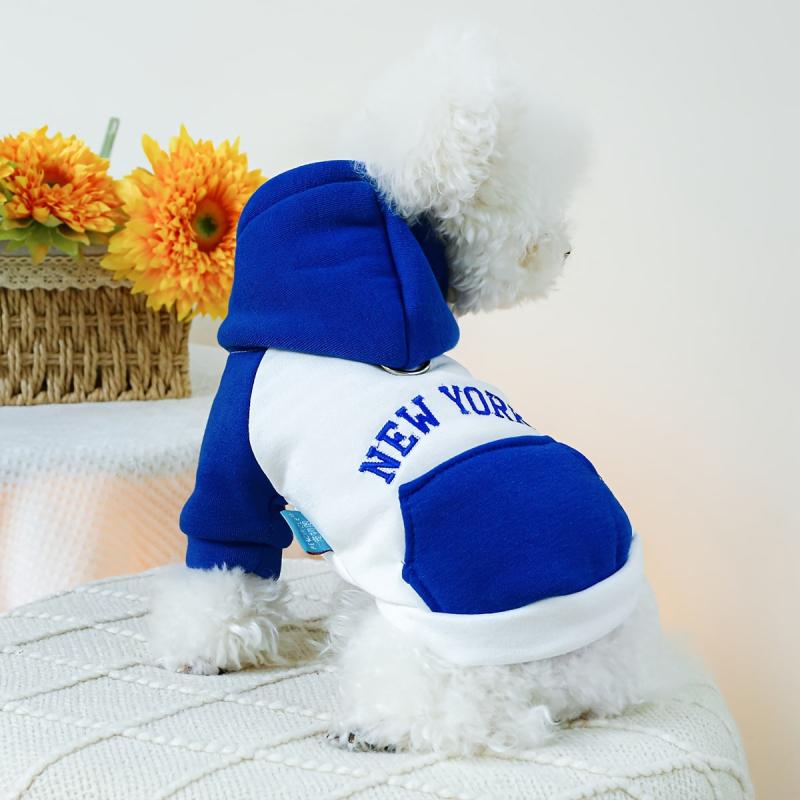 Block Pet Hoodie For Autumn Winter Dog Warm Clothes
