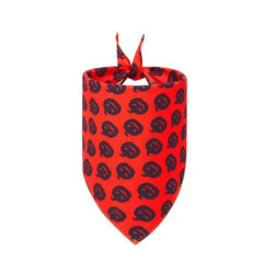 Halloween Pet Bandana Pumpkin Head Graphic Bib Dog Cat Scarf