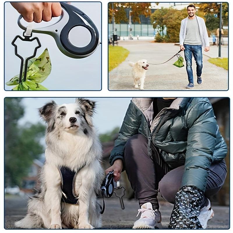 Dog Waste Bag Holder Hands-Free Pet Poop Bag Dispenser