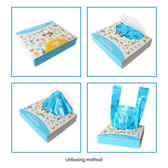 100pcs Durable 1.5 Silk Dog Poop Bags Leak Proof Pet Waste Disposal