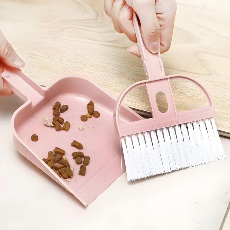Pet Dustpan And Broom Set for Small Pets Cage Cleaning
