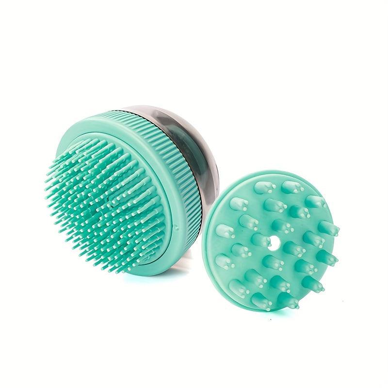 Pet Grooming Brush with Shampoo Dispenser for Dog and Cat