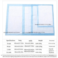 Disposable Dog Training Pads 100pcs Highly Absorbent Leak Proof Dog Diaper Pads