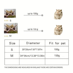 Hammock for Small Pets - Ideal for Hamsters, Rats, Chinchillas