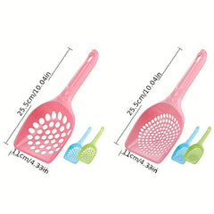 Durable Plastic Cat Litter Scoop Easy to Clean Pet Care Sand Waste Scooper Shove