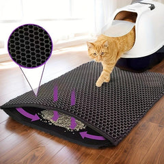 Two-Layer Waterproof Litter Mat for Pets