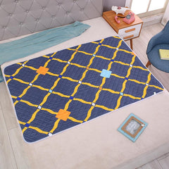 Graphic Pattern Dog Training Pad Washable Reusable Puppy Bed Cover Floor Mat