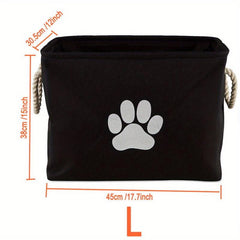 Collapsible Polyester Organizing Basket Large Storage Bin For Pet Toy