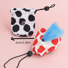 Portable Dog Poop Bag Storage Bag Pet Waste Bag Dispenser Pet Treat Pouch