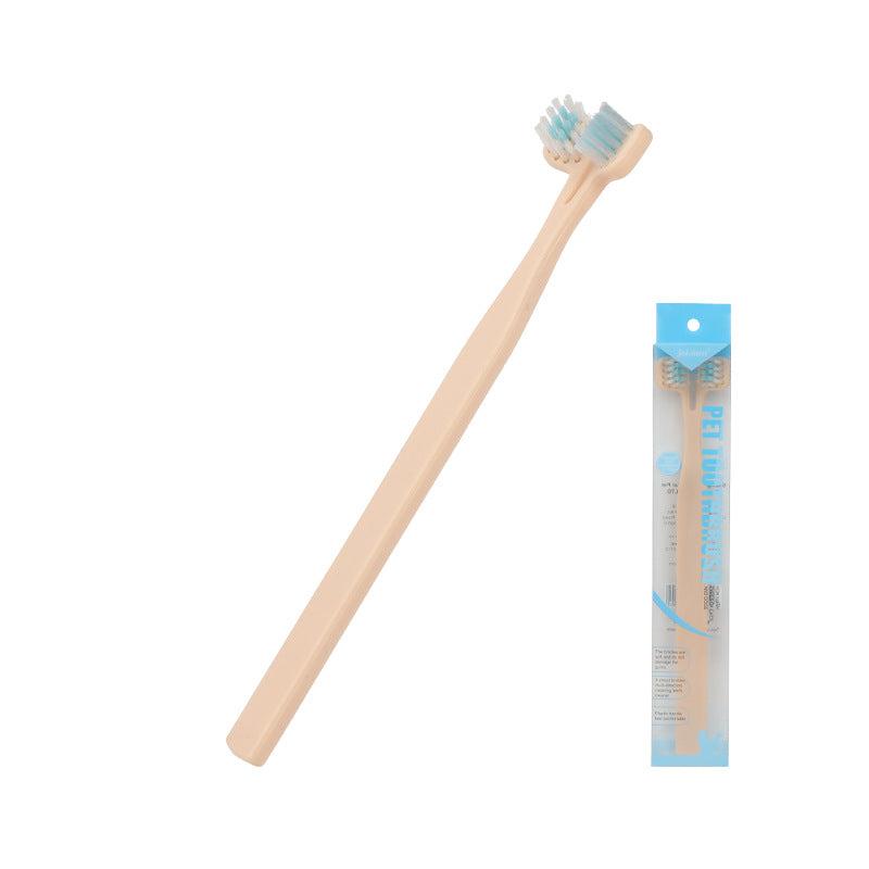 Pet Toothbrush Double Head Dog Toothbrush for Teeth Cleaning