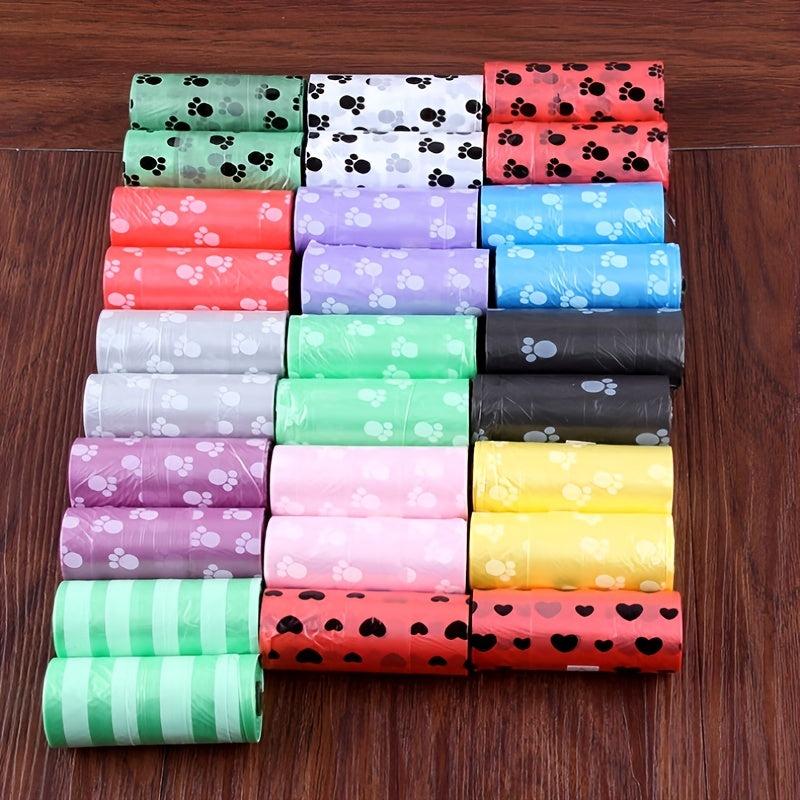 5pcs Thin Dog Poop Bags Leak Proof For Pet Outdoor Supplies