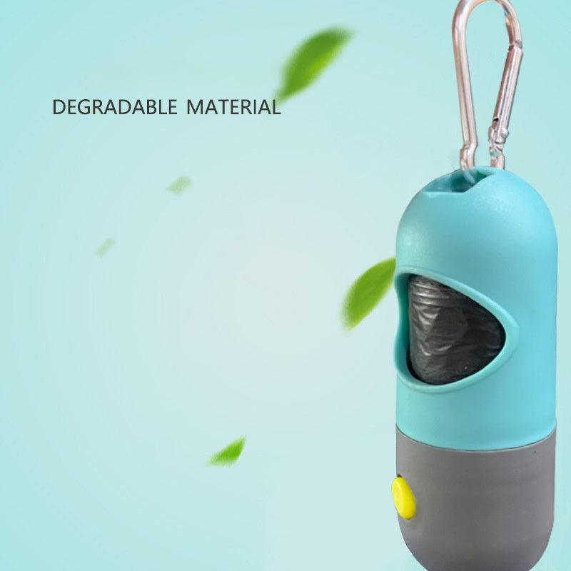 LED Light Dog Poop Bag Dispenser Spoon Pet Cleaning Accessory