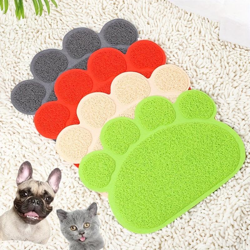 Pet Paw Shape Non-Slip Cat Litter Mat