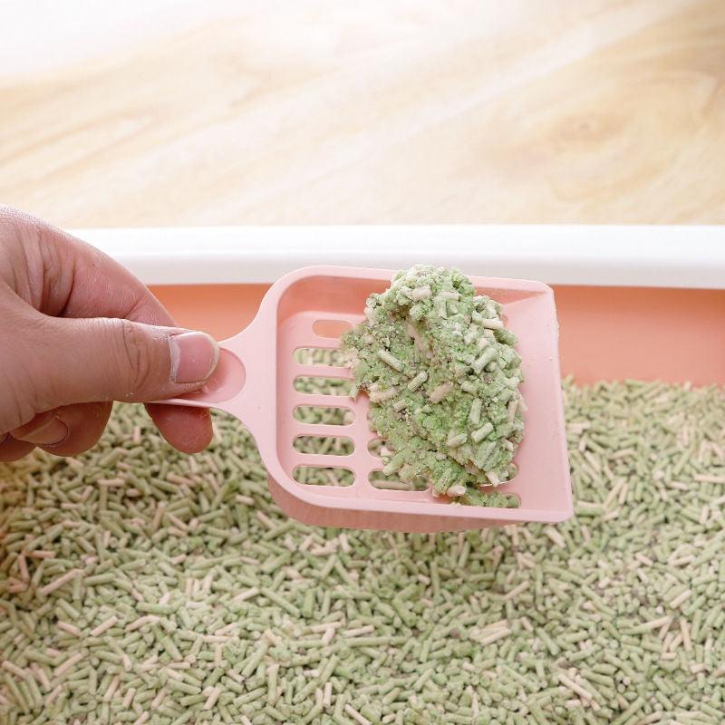 Plastic Pet Litter Shovel for Cat & Dog, Round Hole, Candy Color