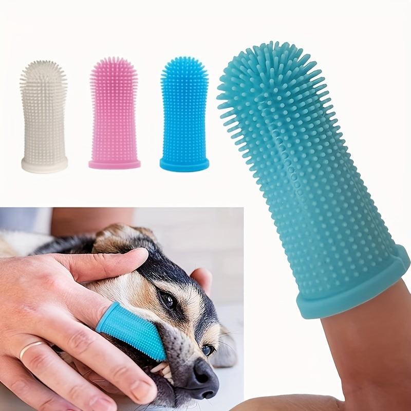 Silicone Fingertip Toothbrush for Dogs and Cats - Easy and Effective Dental Care