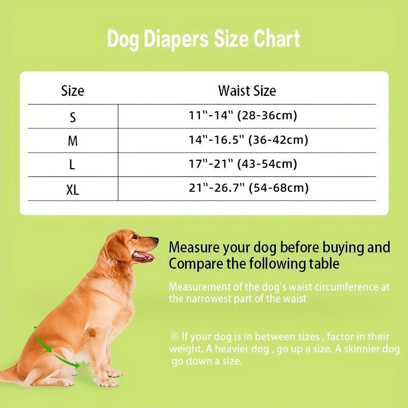 Washable Belly Bands Male Dogs Reusable Dog Diapers Puppies Absorbent Nappies