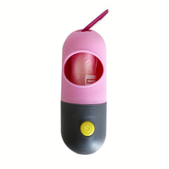 Multifunctional Dog Poop Bag Holder With LED Light
