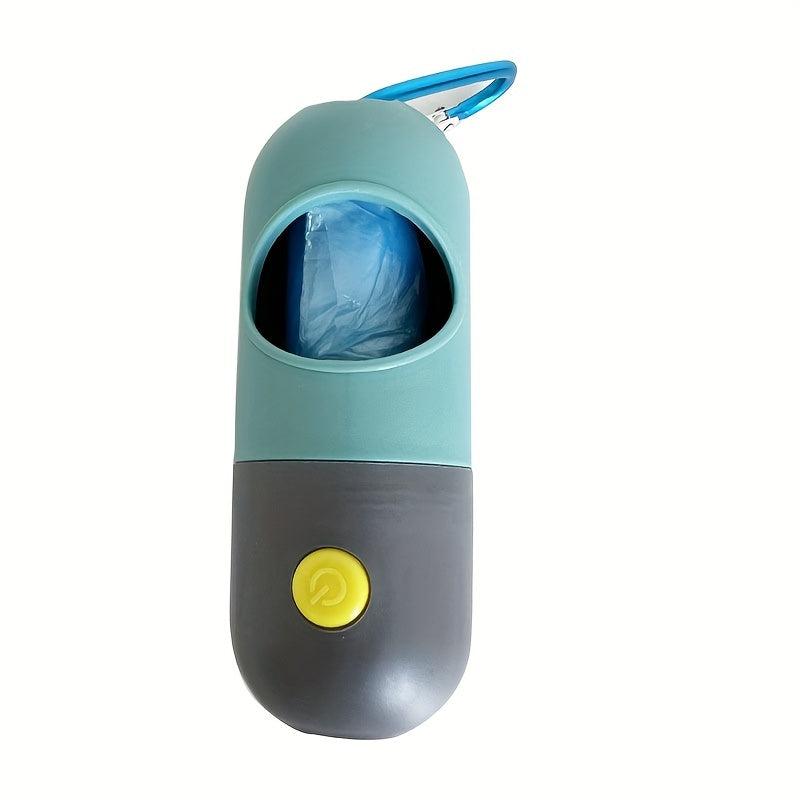 LED Dog Poop Bag Holder Portable Waste Bag Dispenser