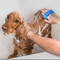 Adjustable Silicone Dog Grooming Brush for Massage