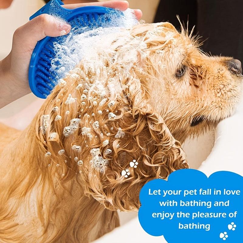 Adjustable Silicone Dog Grooming Brush for Massage