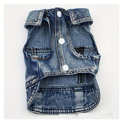 Stylish Denim Vest for Pets - Casual and Durable