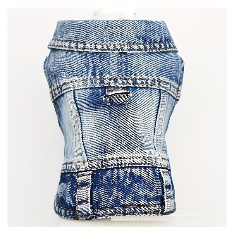 Stylish Denim Vest for Pets - Casual and Durable