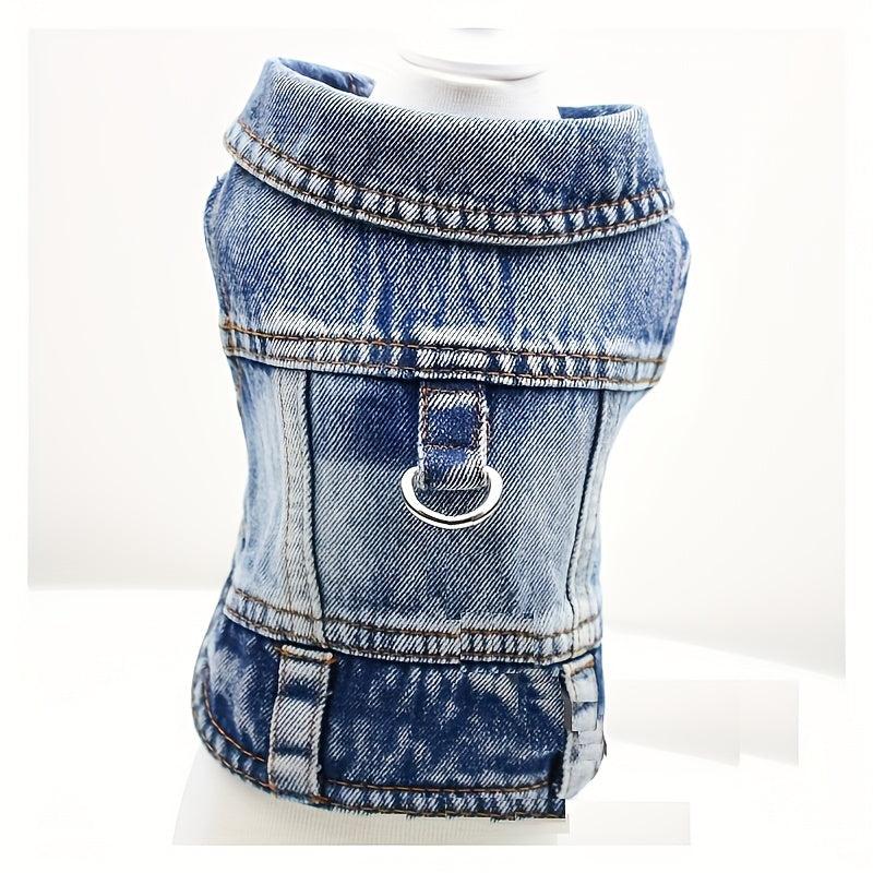 Stylish Denim Vest for Pets - Casual and Durable